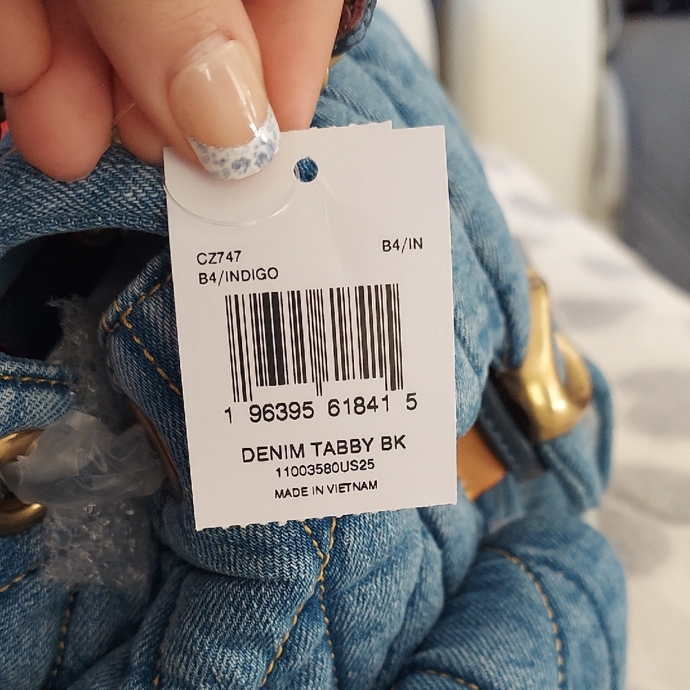 NWT Coach Denim Tabby Quilted Bag - Picture 9 of 9